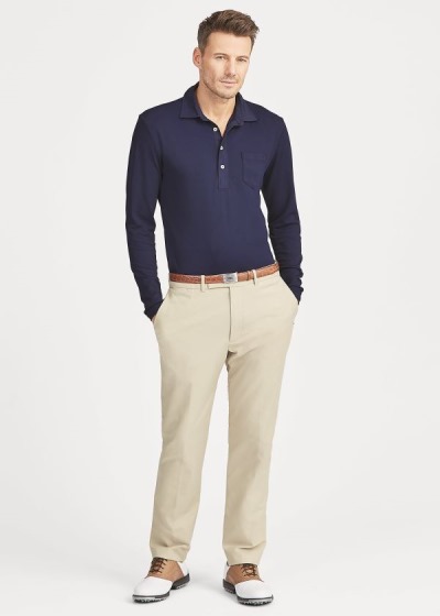 Men's Ralph Lauren Custom Slim Performance Polos | 697402HPF